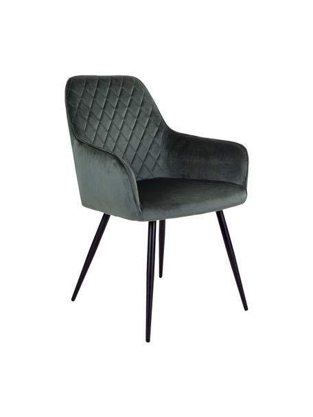 Sametové křesla Harbo, 2 ks, Zelená, Š 57 cm, H 65 cm
