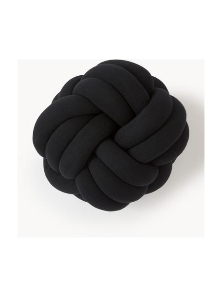Puf nudo Twist, Funda: 100% algodón, Gris antracita, Ø 30 cm