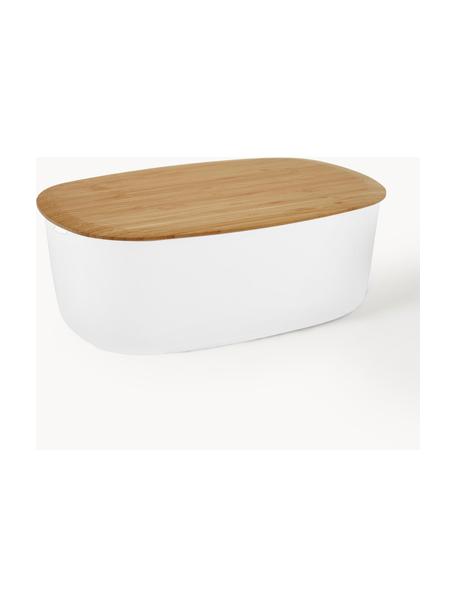 Panera con tapadera de bambú Box-It, Blanco, madera de bambú, An 35 x Al 12 cm