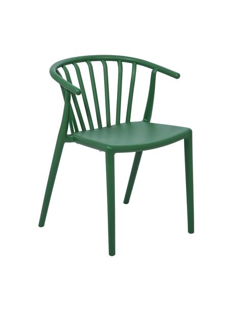 Chaise de jardin empilable Capri, Polypropylène, Vert, larg. 53 x prof. 55 cm