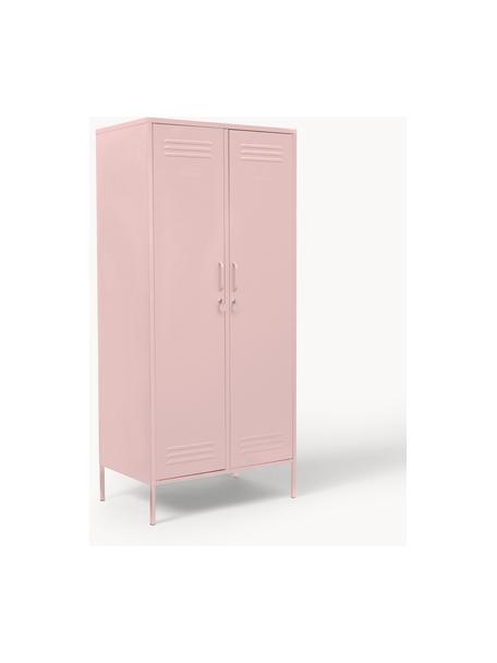 Armadietto piccolo The Twinny, Acciaio verniciato a polvere, Rosa cipra, Larg. 85 x Alt. 183 cm