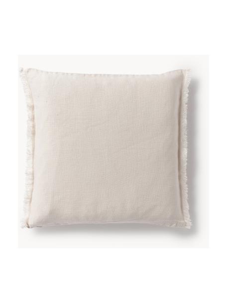 Housse de coussin pur lin avec franges Luana, 100 % pur lin

Le lin est naturellement doté d'un toucher plutôt rugueux et d'un aspect froissé
Sa résistance élevée au accrocs lui confère robustesse et longévité, Blanc crème, larg. 50 x long. 50 cm