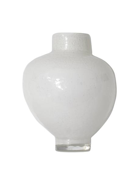 Design vaas Mila, Glas, Wit, Ø 25 x H 29 cm