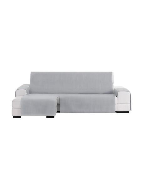 Funda de sofá Levante, 65% algodón, 35% poliéster, Gris, Brazo corto (150 x 240 cm