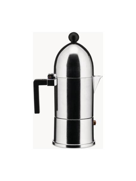 Cafetera espresso La cupola, tamaños diferentes, Aluminio, plástico, Plateado, negro, Ø 9 x H 22 cm, para tres tazas