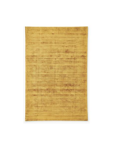 Tapis en viscose tissé main Jane, Jaune soleil, larg. 200 x long. 300 cm (taille L)