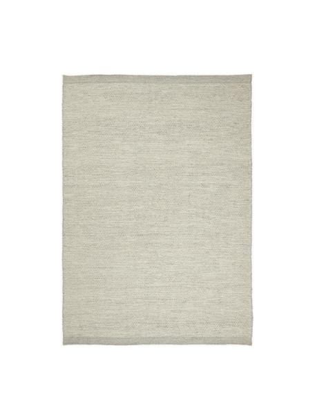 Tapis en laine tissé main, chiné Asko, Gris, larg. 140 x long. 200 cm (taille S)