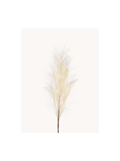 Pieza luminosa LED de plumas Fluffy, a pilas con temporizador, Poliéster, Blanco crema, An 5 x Al 70 cm