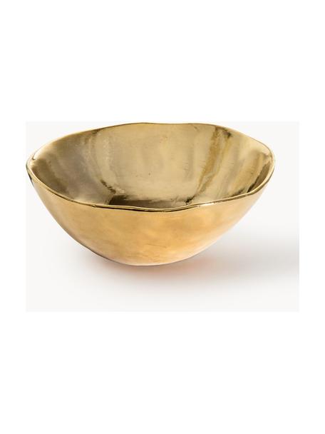 Porcelánová miska s nepravidelným okrajom Funky Table, Porcelán, Zlatá, Ø 19 x V 5 cm