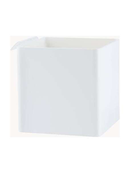 Oceľový kuchynský úložný box Flex, Potiahnutá oceľ, Biela, Š 11 x V 11 cm