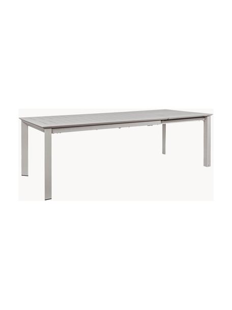 Mesa para exterior extensible Konnor, 160-240 x 100 cm, Gris claro, An 160-240 x F 100 cm