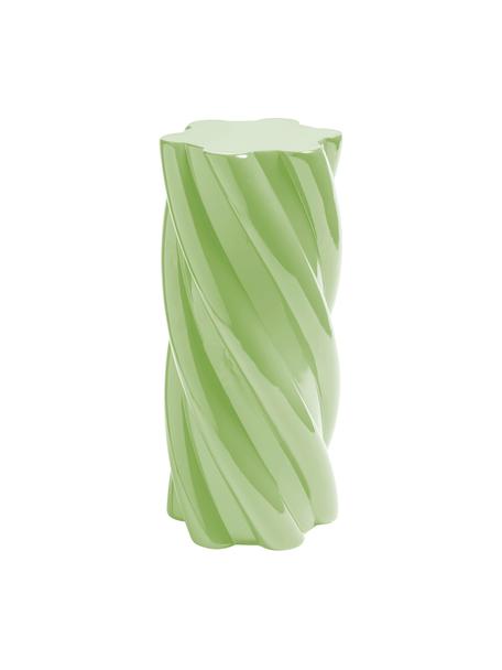 Bijzettafel Marshmallow in groen, Glasvezel, Groen, Ø 25  x H 55 cm