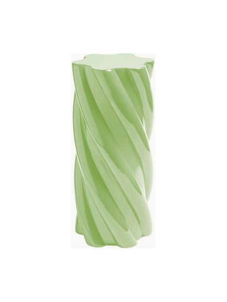 Odkladací stolík Marshmallow, Sklenené vlákno, Zelená, Ø 25 x V 55 cm
