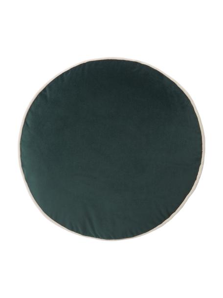 Rond fluwelen kussen Dax in ivoorkleurig/groen, 100% polyester fluweel

Het materiaal dat in dit product wordt gebruikt, is getest op schadelijke stoffen en gecertificeerd volgens STANDARD 100 door OEKO-TEX® 21.HCN.72514 HOHENSTEIN HTTI., Ivoorkleurig, groen, Ø 40 cm
