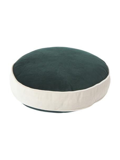 Coussin rond en velours Dax, 100 % velours de polyester

Le matériau est certifié STANDARD 100 OEKO-TEX®, 21.HCN.72514, HOHENSTEIN HTTI, Vert foncé, beige, Ø 40 cm