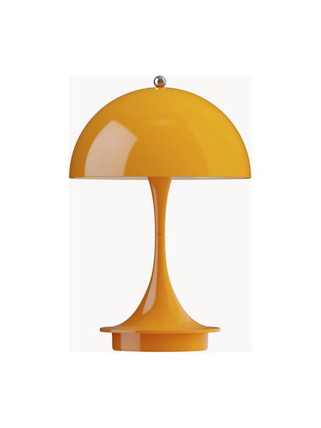 Mobile dimmbare LED-Tischlampe Panthella, H 24 cm, Kunststoff, Kunststoff Orange, Ø 16 x H 24 cm