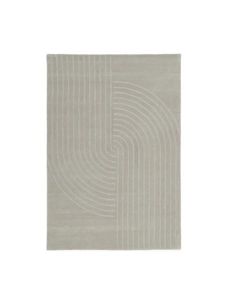 Ručne tuftovaný vlnený koberec Mason, Svetlosivá, Š 80 x D 150 cm (veľkosť XS)