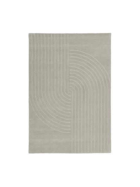 Tapis en laine tufté main Mason, Gris clair, larg. 80 x long. 150 cm (taille XS)