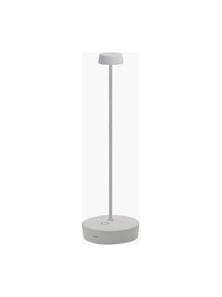 Kleine mobiele LED tafellamp Swap Mini, dimbaar, Lamp: aluminium, gecoat, Wit, Ø 10 x H 29 cm