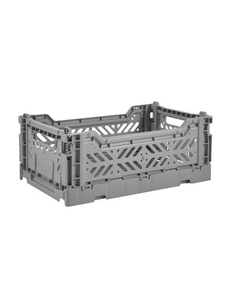 Kleine Klappbox Grey, Kunststoff, Grau, B 27 x H 11 cm