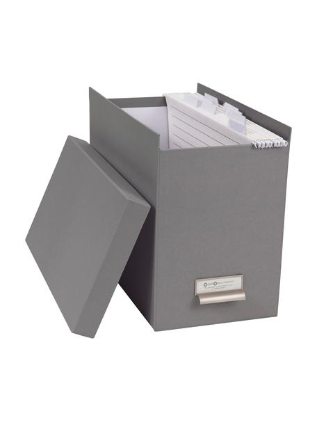 Scatola-archivio documenti Johan 9 pz, Organizzatore esterno: grigio chiaro Organizzatore interno: bianco, Larg. 19 x Alt. 27 cm