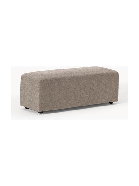Pioggiapiedi XL da divano Melva, Rivestimento: 100% poliestere Con 45.00, Struttura: legno massiccio di pino e, Piedini: plastica, Tessuto greige, Larg. 116 x Prof. 42 cm