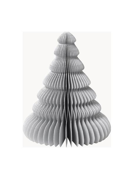 Deko-Baum Pine aus Papier, Papier, Silberfarben, Ø 13 x H 15 cm