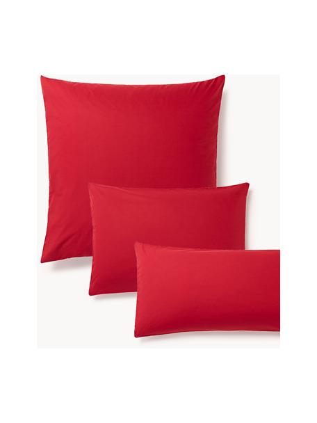 Povlak na polštář z bavlněného perkálu Elsie, Červená, Š 40 cm, D 80 cm
