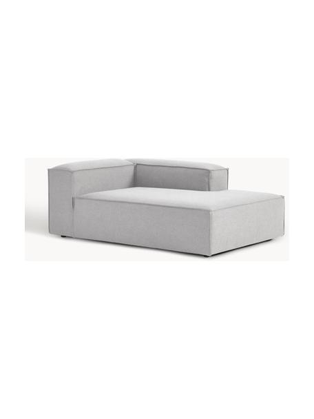 Chaise longue hoekmodule Lennon, Bekleding: 100% polyester De slijtva, Frame: massief grenenhout, multi, Poten: kunststof Dit product is , Geweven stof grijs, B 119 x D 180 cm, hoekdeel rechts