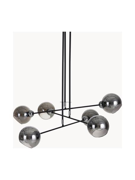 Lampa wisząca ze szklanymi kloszami Cooper, Czarny, S 90 x W 100 cm