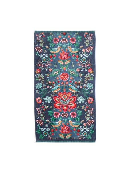 Strandlaken Oh my darling met bloemmotief van biokatoen, Meerkleurig, B 100 x L 180 cm