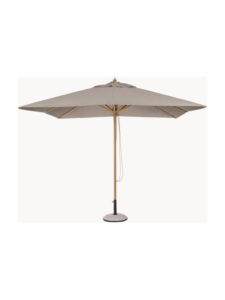 Parasol ogrodowy Eclipse, Ø 300 cm, Stelaż: aluminium o wyglądzie dre, Beżowy, o wyglądzie drewna, Ø 300 x W 260 cm