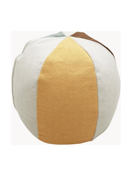 Handgefertigter Pouf Ball, Bezug: 97 % Baumwolle, 3 % ander, Mehrfarbig, Ø 45 x H 50 cm