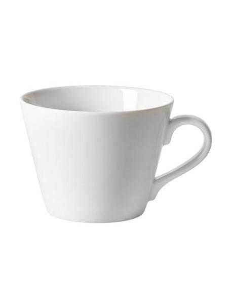 Porzellan-Kaffeetasse Organic in Weiß, Hartporzellan, Weiß, Ø 10 x H 7 cm, 270 ml