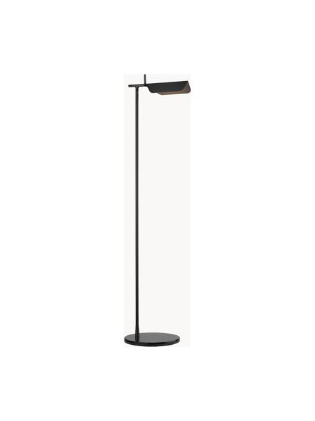 Kleine LED leeslamp Tab, dimbaar, Lampenkap: kunststof, Zwart, H 110 cm