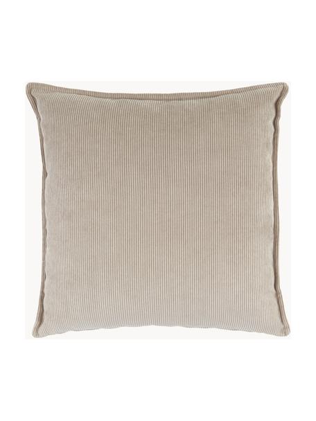 Cojín de pana sofá Lennon, Tapizado: pana (92% poliéster, 8% p, Beige claro, An 60 x F 60 cm