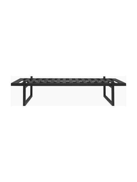 Tagesbett-Gestell Minimal aus Eichenholz, Eichenholz, FSC-zertifiziert, Eichenholz, schwarz lackiert, B 70 x L 200 cm