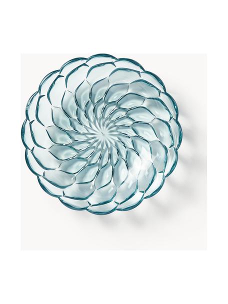 Hluboké talíře se strukturálním vzorem Jellies, 4 ks, Umělá hmota, Světle modrá, Ø 22 cm