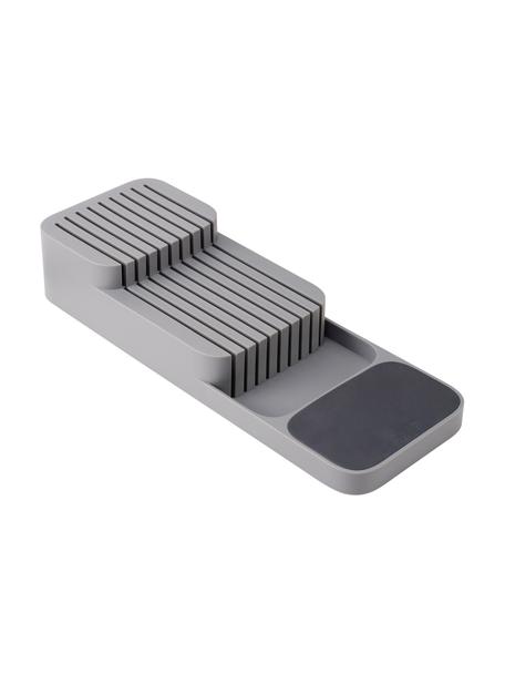 Organizer na noże z drewna bambusowego DrawerStore, Polipropylen, Szary, S 14 x W 7 cm