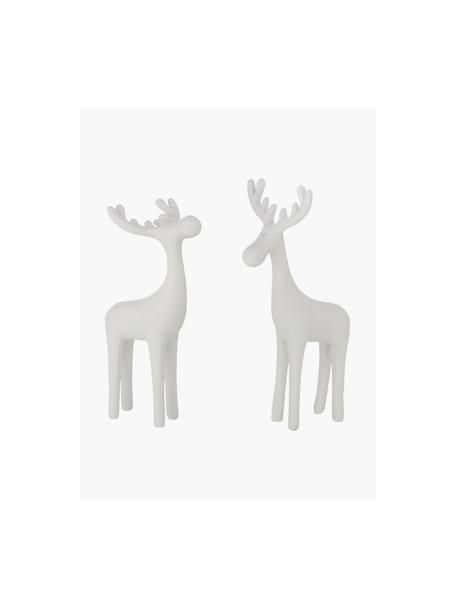 Set de figuras decorativas Bretano, 2 uds., Poliresina, Blanco, An 8 x Al 14 cm
