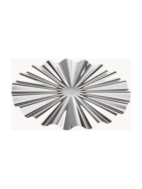 Edelstahl-Servierplatte Kyma, Edelstahl 18/10, poliert, Silberfarben, glänzend, Ø 33 cm