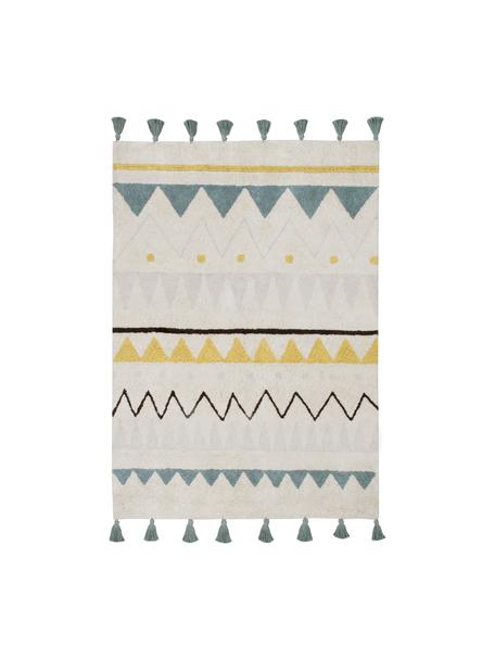 Tapis lavable en coton Azteca, Multicolore, larg. 120 x long. 160 cm (taille S)
