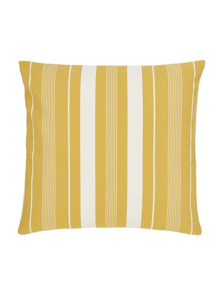 Funda de cojín Raji, 100% algodón, Blanco, amarillo, An 45 x L 45 cm