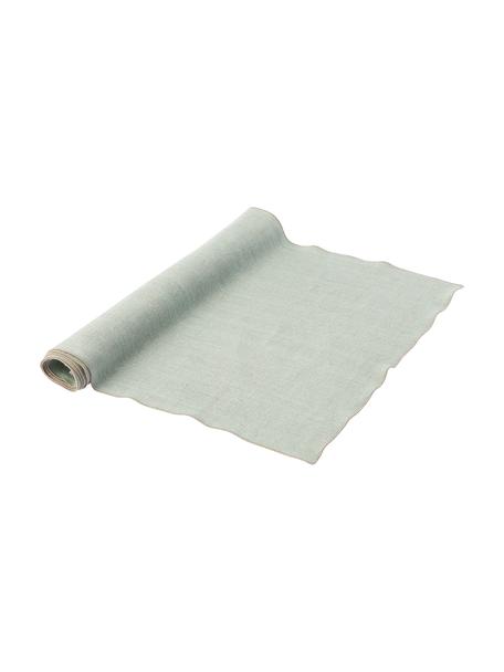 Runner da tavolo in lino Ruta, Grigio, Larg. 40 x Lung. 140 cm