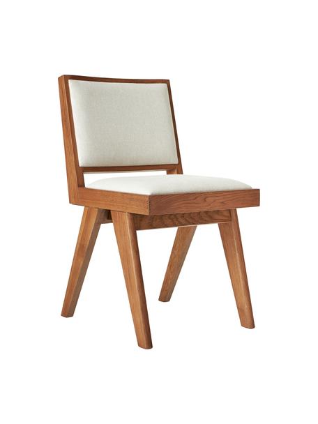 Dřevěná polstrovaná židle Sissi, Tmavé dřevo s polstrováním, Š 46 cm, H 56 cm