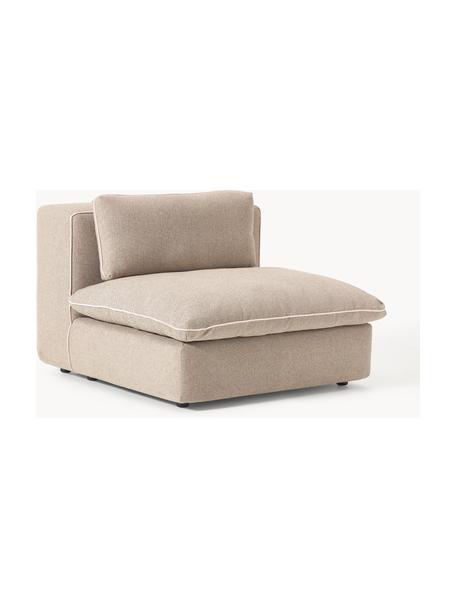 Mittelmodul Felix, Bezug: 100 % Polyester Der strap, Gestell: Massives Kiefern- und Fic, Füße: Kunststoff Dieses Produkt, Webstoff Beige, B 100 x T 110 cm