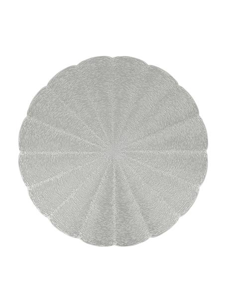 Tovaglietta rotonda americana Lumi 2 pz, Plastica, Grigio, Ø 38 cm