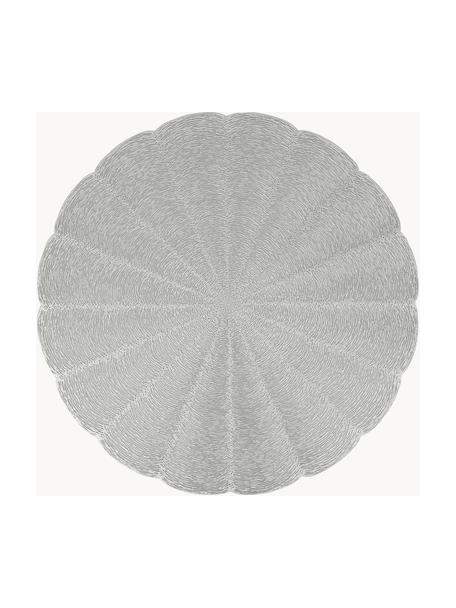 Tovaglietta rotonda americana Lumi 2 pz, Plastica, Argentato, Ø 38 cm