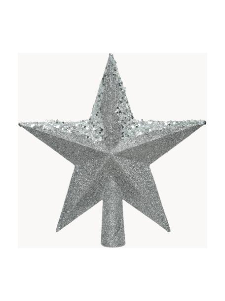 Vánoční špice Stern, Ø 19 cm, Umělá hmota, třpytky, Stříbrná, Ø 19 cm