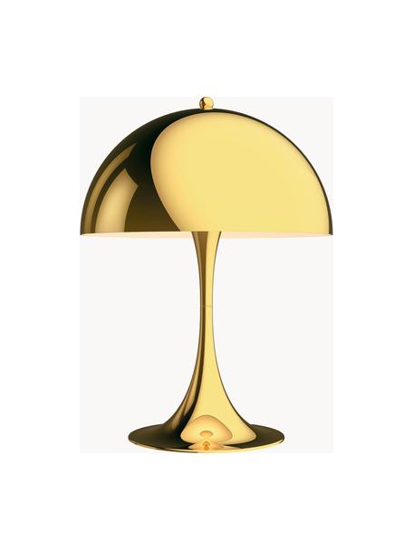 Lampa stołowa Panthella, W 44 cm, Stelaż: aluminium powlekane, Stal w odcieniach złotego, Ø 32 x 44 cm